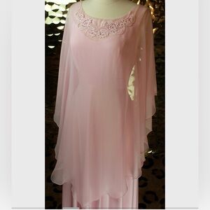 Vintage 60s Pink Gown